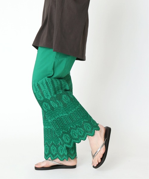 Simplicite（サンプリシテ）の「カットワークレース パンツ◆（その他パンツ・レディース・グリーン/ブラック/ホワイト・FREE）」の22枚目の写真