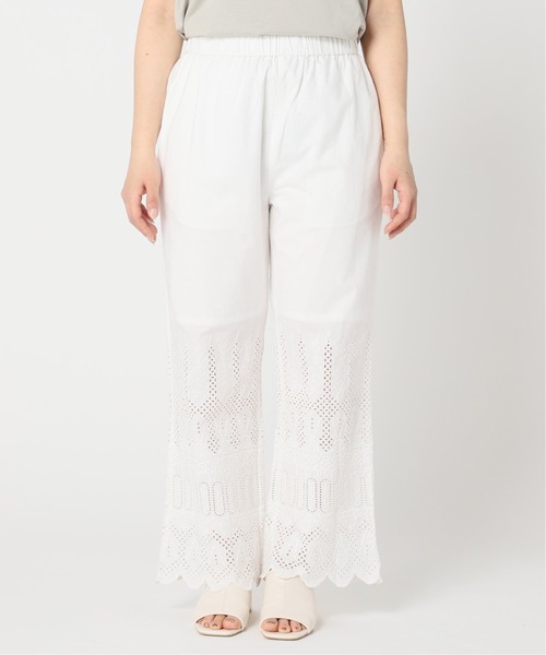 Simplicite（サンプリシテ）の「カットワークレース パンツ◆（その他パンツ・レディース・グリーン/ブラック/ホワイト・FREE）」の10枚目の写真