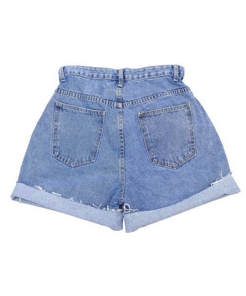 Figments（フィグメンツ）の「キュロットデニムショーパン（デニムパンツ・レディース・ブルー系その他・FREE）」の3枚目の写真