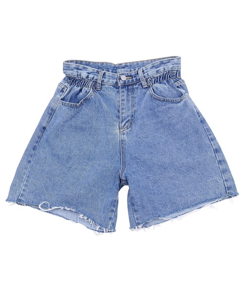 Figments（フィグメンツ）の「キュロットデニムショーパン（デニムパンツ・レディース・ブルー系その他・FREE）」の4枚目の写真