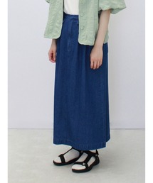 ehka sopo | デニムロングスカート(デニムスカート)