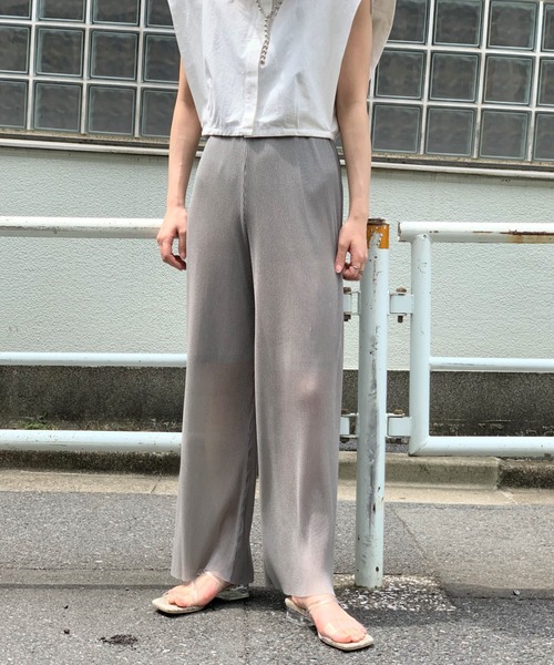 決算特価 送料無料 Scene By Ciaopanic シーンバイチャオパニック シアープリーツワイドパンツ ウエストゴム Web限定 早者勝ち Blackcolors Com Py