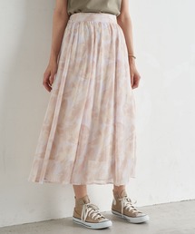 earth music&ecology | シアーマーブルギャザースカート ＊(スカート)