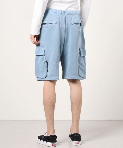 AAPE BY A BATHING APE（エーエイプバイアベイシングエイプ）の「AAPE SWEAT SHORTS（スウェットパンツ・メンズ・ブラック×シルバー/ブルー系その他/ベージュ系その他2・LARGE/SMALL/MEDIUM/X-LARGE）」の5枚目の写真