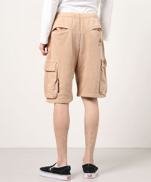AAPE BY A BATHING APE（エーエイプバイアベイシングエイプ）の「AAPE SWEAT SHORTS（スウェットパンツ・メンズ・ブラック×シルバー/ブルー系その他/ベージュ系その他2・LARGE/SMALL/MEDIUM/X-LARGE）」の6枚目の写真