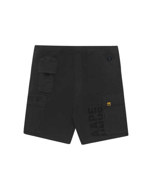 AAPE BY A BATHING APE（エーエイプバイアベイシングエイプ）の「AAPE SWEAT SHORTS（スウェットパンツ・メンズ・ブラック×シルバー/ブルー系その他/ベージュ系その他2・LARGE/SMALL/MEDIUM/X-LARGE）」の2枚目の写真