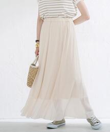 coen | エアリーシアーロングスカート(スカート)