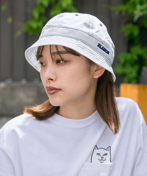 XLARGE（エクストララージ）の「XLARGE/エクストララージ BALL HAT バケットハット（ハット・メンズ・ブラック/ホワイト・FREE）」の2枚目の写真
