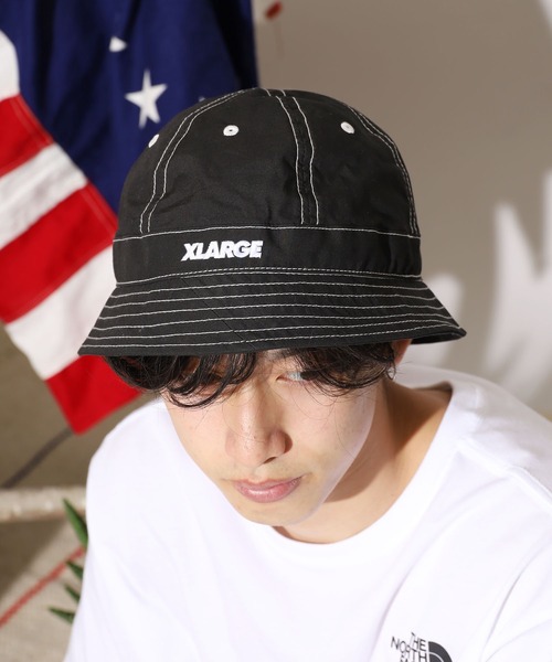 XLARGE（エクストララージ）の「XLARGE/エクストララージ BALL HAT バケットハット（ハット・メンズ・ブラック/ホワイト・FREE）」の17枚目の写真