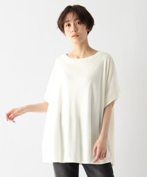 JET | ◆【ウォッシャブル】リネン混ポンチョ風プルオーバー(Tシャツ/カットソー)