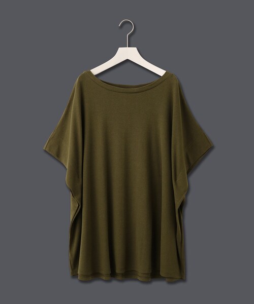 JET（ジェット）の「◆【ウォッシャブル】リネン混ポンチョ風プルオーバー（Tシャツ/カットソー・レディース・ホワイト系/ブラック/カーキ・04）」の15枚目の写真