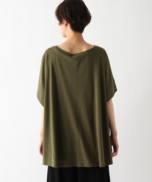 JET（ジェット）の「◆【ウォッシャブル】リネン混ポンチョ風プルオーバー（Tシャツ/カットソー・レディース・ホワイト系/ブラック/カーキ・04）」の14枚目の写真