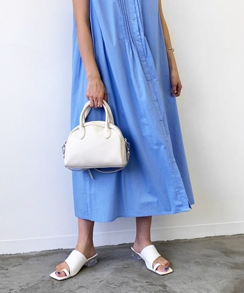 Birthday room（バースデイルーム）の「50ブロードタックノースリーブワンピース（ワンピース・レディース・ホワイト/ライトブルー/ブラック/グリーン・FREE）」の14枚目の写真