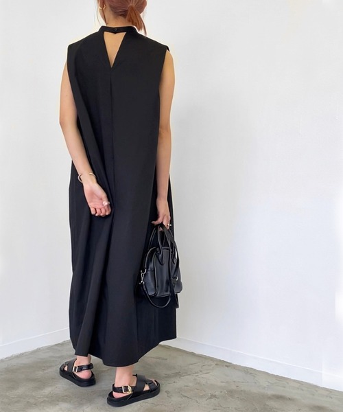 Birthday room（バースデイルーム）の「50ブロードタックノースリーブワンピース（ワンピース・レディース・ホワイト/ライトブルー/ブラック/グリーン・FREE）」の19枚目の写真