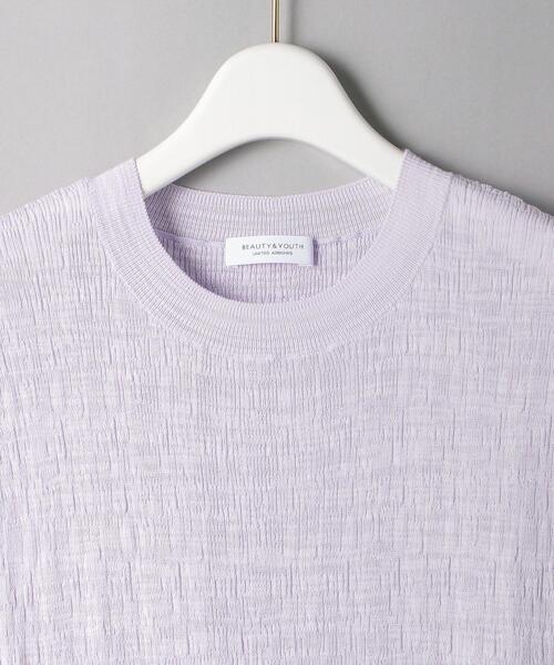 BEAUTY&YOUTH UNITED ARROWS（ビューティーアンドユースユナイテッドアローズ）の「BY スラブクルーネック ノースリーブニット -ウォッシャブル-◆（ニット/セーター・レディース・ホワイト/ブラック/ライラック・FREE）」の10枚目の写真