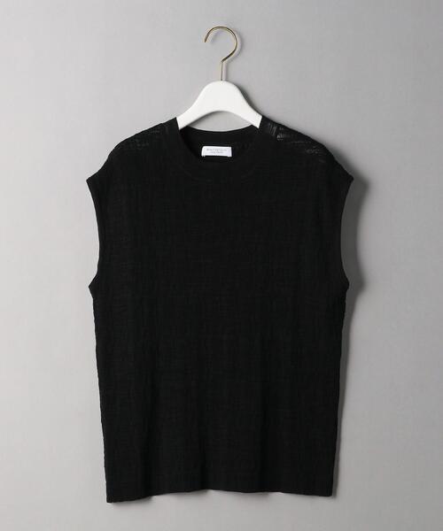 BEAUTY&YOUTH UNITED ARROWS（ビューティーアンドユースユナイテッドアローズ）の「BY スラブクルーネック ノースリーブニット -ウォッシャブル-◆（ニット/セーター・レディース・ホワイト/ブラック/ライラック・FREE）」の19枚目の写真