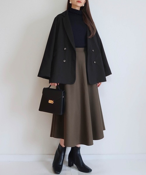 PURIL（ピュリル）の「【PURIL】ダブルブレストテーラードジャケット（テーラードジャケット・レディース・ブラック/グレー系その他/ブラウン系その他・S/M）」の2枚目の写真