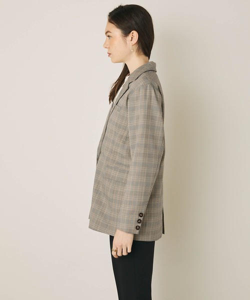 PURIL（ピュリル）の「【PURIL】ダブルブレストテーラードジャケット（テーラードジャケット・レディース・ブラック/グレー系その他/ブラウン系その他・S/M）」の5枚目の写真