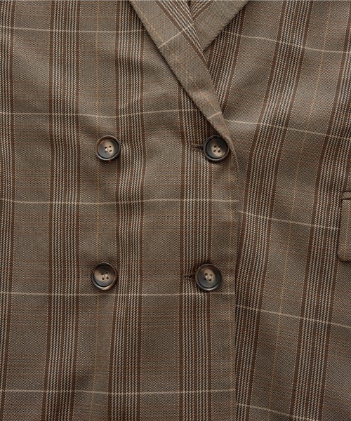 PURIL（ピュリル）の「【PURIL】ダブルブレストテーラードジャケット（テーラードジャケット・レディース・ブラック/グレー系その他/ブラウン系その他・S/M）」の16枚目の写真