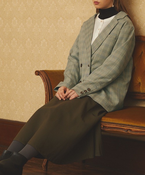 PURIL（ピュリル）の「【PURIL】ダブルブレストテーラードジャケット（テーラードジャケット・レディース・ブラック/グレー系その他/ブラウン系その他・S/M）」の21枚目の写真