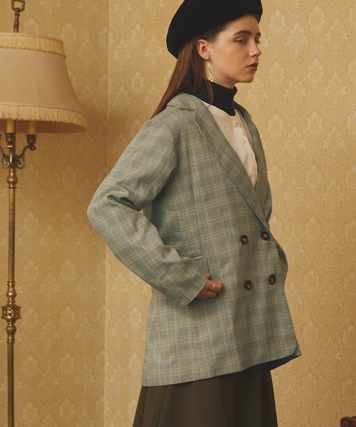 PURIL（ピュリル）の「【PURIL】ダブルブレストテーラードジャケット（テーラードジャケット・レディース・ブラック/グレー系その他/ブラウン系その他・S/M）」の20枚目の写真