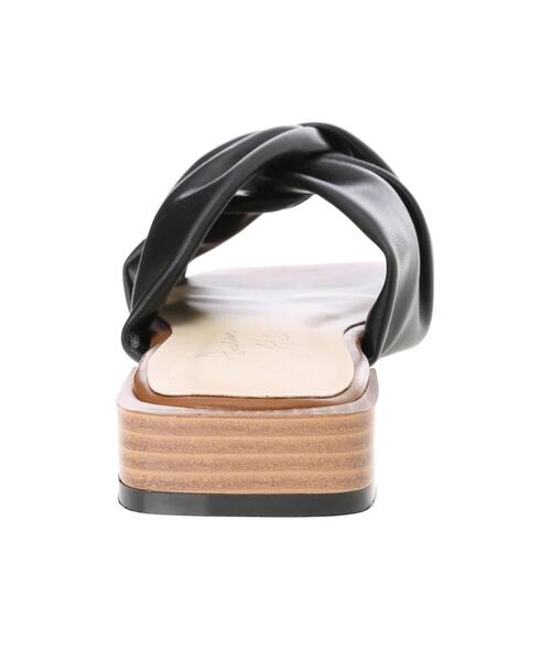 AMERICAN HOLIC（アメリカンホリック）の「ねじりローヒールサンダル　＊●（サンダル・レディース・ブラック/ダークブラウン/グリーン/ライトベージュ・S/M/L）」の7枚目の写真