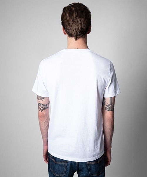 ZADIG&VOLTAIRE(ザディグ エ ヴォルテール)の「TOMMY HC ZADIG OU LA DESTINEE(Tシャツ/カットソー・メンズ・ホワイト/グレー・S/M/XS/L)」の5枚目の写真