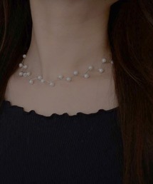 【resonance】エレガンス パール ビーズ チョーカー【オケージョン】