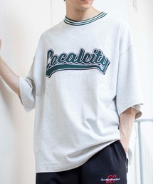 WEGO | WEGO/ヘビーウエイト スタジアムロゴビックシルエット5分袖Tシャツ(Tシャツ/カットソー)