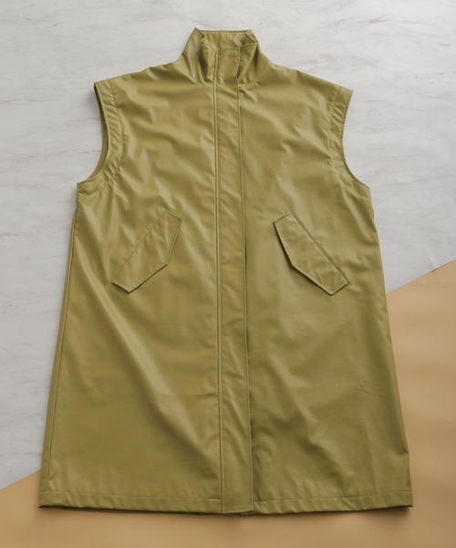 VACANCY(ヴァカンシー)の「ヴィーガンレザーマルチ2wayビックシルエットコート(その他アウター・レディース・ブラック/グリーン/ナチュラル・FREE)」の22枚目の写真