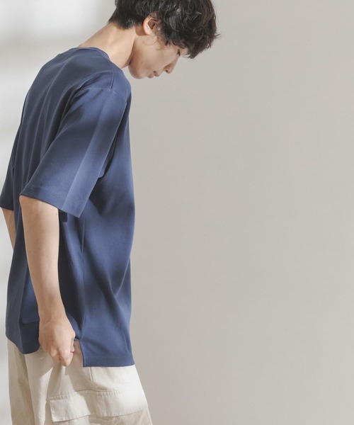 FORK&SPOON(フォークアンドスプーン)の「FORK&SPOON スムースショートスリーブTシャツ(Tシャツ/カットソー・メンズ・グリーン系その他/オフホワイト/ネイビー・5/4)」の7枚目の写真