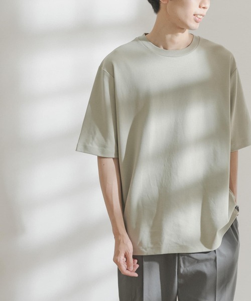 FORK&SPOON(フォークアンドスプーン)の「FORK&SPOON スムースショートスリーブTシャツ(Tシャツ/カットソー・メンズ・グリーン系その他/オフホワイト/ネイビー・5/4)」の15枚目の写真
