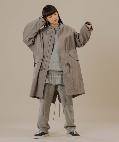 ARMY TWILL(アーミーツイル)の「【ARMY TWILL】別注 Fishtail Coat/UNISEX(モッズコート・メンズ・グレー・XL/L/M)」の2枚目の写真