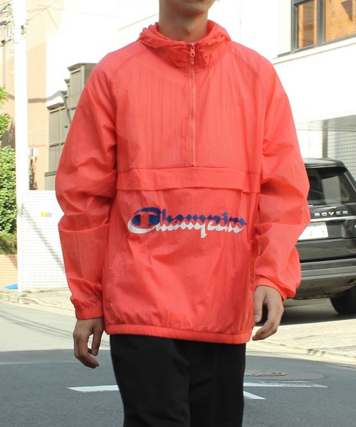 未使用 マンシングウェア◆アノラック ハーフジップ パーカー◆レッド Mサイズ Penguin by Munsingwear 公式 ペンギン バイ マンシングウェア