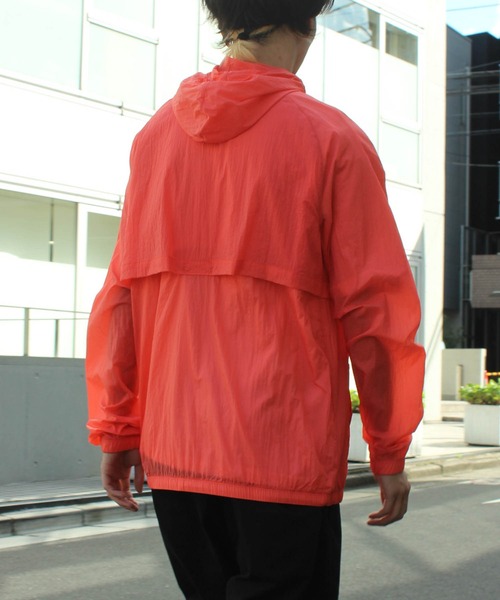 未使用 マンシングウェア◆アノラック ハーフジップ パーカー◆レッド Mサイズ Champion（チャンピオン）の「【Champion】チャンピオン ハーフ