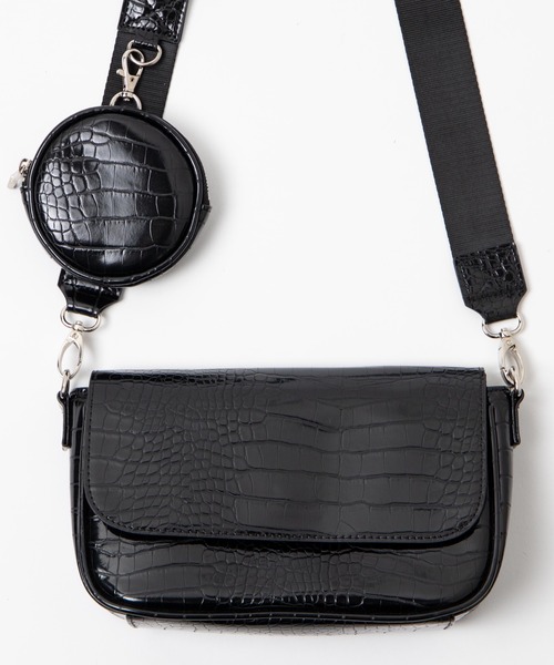 WEGO（ウィゴー）の「WEGO/サドルフラップショルダーバッグ（ショルダーバッグ・レディース・ブラック/その他1/その他2・FREE）」の10枚目の写真