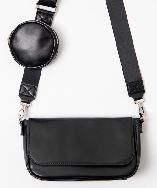 WEGO（ウィゴー）の「WEGO/サドルフラップショルダーバッグ（ショルダーバッグ・レディース・ブラック/その他1/その他2・FREE）」の11枚目の写真