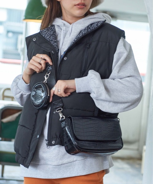 WEGO（ウィゴー）の「WEGO/サドルフラップショルダーバッグ（ショルダーバッグ・レディース・ブラック/その他1/その他2・FREE）」の21枚目の写真