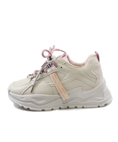 NOFALL（ノーフォール）の「レースアップダッドスニーカー（スニーカー・レディース・ホワイト/パープル/ピンク・LL/3L/SS/S/M/L）」の14枚目の写真