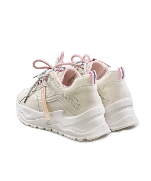 NOFALL（ノーフォール）の「レースアップダッドスニーカー（スニーカー・レディース・ホワイト/パープル/ピンク・LL/3L/SS/S/M/L）」の5枚目の写真
