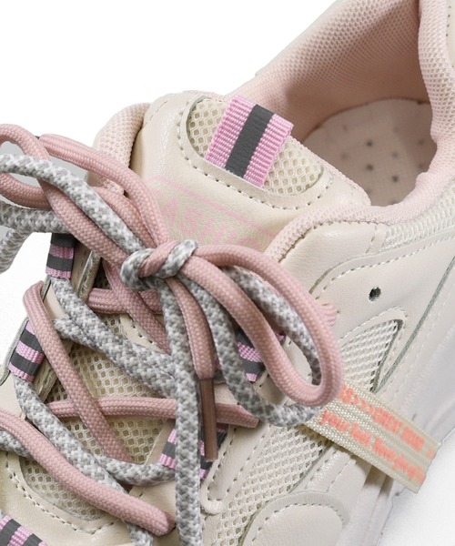 NOFALL（ノーフォール）の「レースアップダッドスニーカー（スニーカー・レディース・ホワイト/パープル/ピンク・LL/3L/SS/S/M/L）」の11枚目の写真