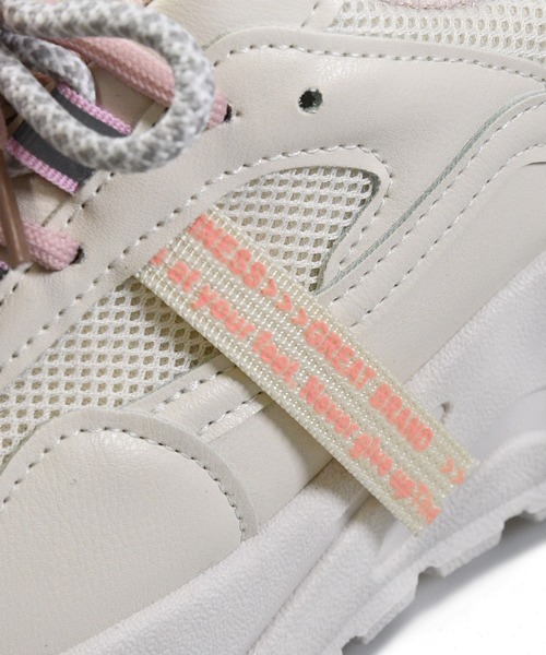 NOFALL（ノーフォール）の「レースアップダッドスニーカー（スニーカー・レディース・ホワイト/パープル/ピンク・LL/3L/SS/S/M/L）」の15枚目の写真