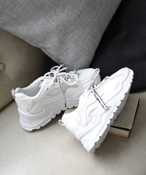 NOFALL（ノーフォール）の「レースアップダッドスニーカー（スニーカー・レディース・ホワイト/パープル/ピンク・LL/3L/SS/S/M/L）」の18枚目の写真