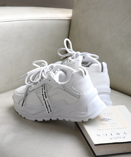 NOFALL（ノーフォール）の「レースアップダッドスニーカー（スニーカー・レディース・ホワイト/パープル/ピンク・LL/3L/SS/S/M/L）」の19枚目の写真