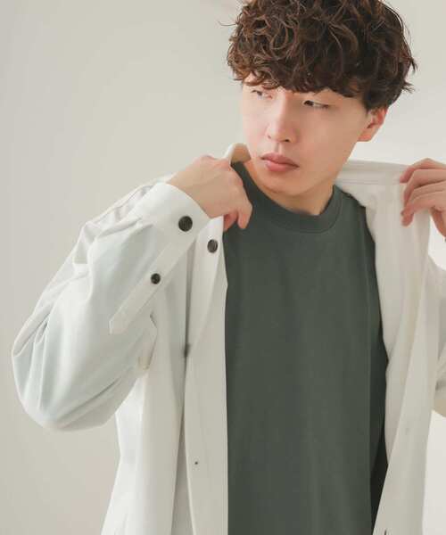 SENSE OF PLACE by URBAN RESEARCH（センスオブプレイスバイアーバンリサーチ）の「『セットアップ対応』カラールーズシャツA（シャツ/ブラウス・メンズ・ライトベージュ/グレー/ブラウン/ホワイト/ブラック・MEDIUM/LARGE）」の11枚目の写真