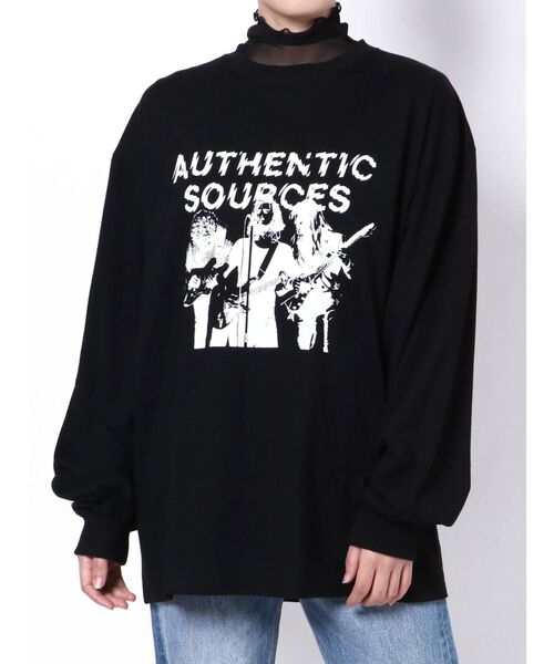 jouetie（ジュエティ）の「シアーレイヤードロンT（Tシャツ/カットソー・レディース・ライトブルー/ブラック/オフホワイト・MEDIUM）」の15枚目の写真