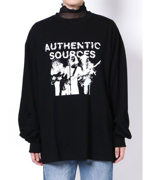 jouetie（ジュエティ）の「シアーレイヤードロンT（Tシャツ/カットソー・レディース・ライトブルー/ブラック/オフホワイト・MEDIUM）」の7枚目の写真