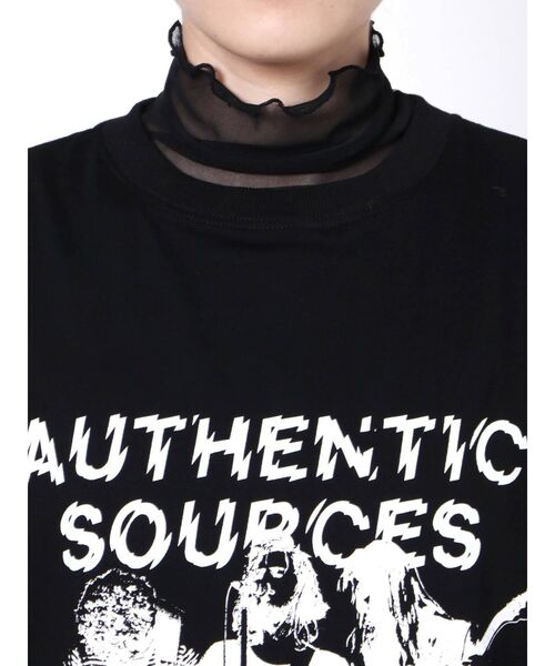 jouetie（ジュエティ）の「シアーレイヤードロンT（Tシャツ/カットソー・レディース・ライトブルー/ブラック/オフホワイト・MEDIUM）」の5枚目の写真