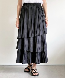 消しプリーツティアードスカート