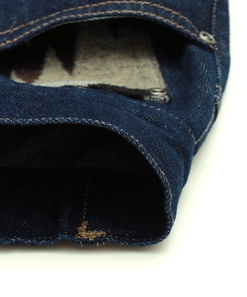 チチカカ（チチカカ）の「リサイクルデニムパンツ（デニムパンツ・レディース・ブルー/インディゴブルー・SMALL/LARGE/MEDIUM）」の4枚目の写真